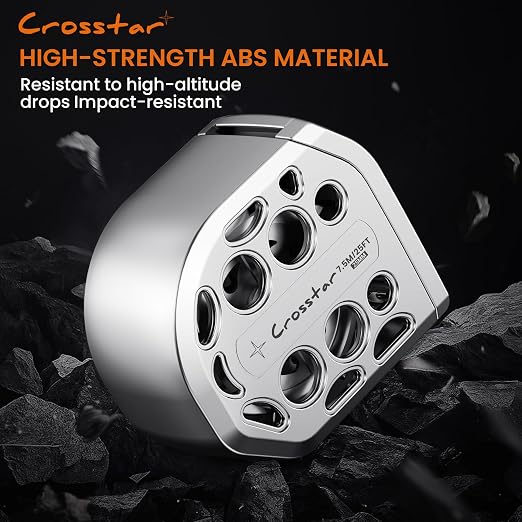 Crosstar 2 Pack 25FT Magnetic Self-Locking Stainless Steel Tape Measure, Double-Sided Scale, Waterproof & Rustproof Retractable Measuring Tape with Hollow Design for Home, Industrial, Woodworking