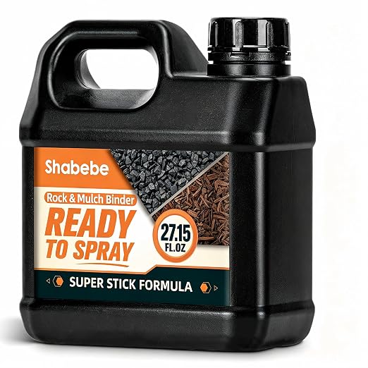 Mulch & Rock Glue, 27.15oz Ready-to-Use Landscape Glue for Gravel, Mulch & Small Stones, No Dilution Formula, Weather-Resistant Pea Gravel Stabilizer