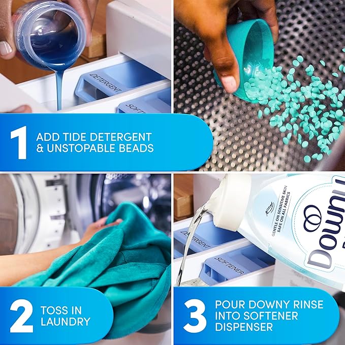 Downy Free & Gentle Rinse Laundry Odor Remover, Scent Free, 48 FL OZ, Gentle on skin, No dyes or heavy perfumes, Fabric Softener and Laundry Odor Removal Rinse