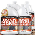 Mulch Binder, Rock Glue for Landscaping, Pea Gravel Binder 4 Gallon Max Cover, Strong Mulch Anchor, Rock Lock Landscape Adhesive for Slopes, Flower Beds, Fast Dry & Safe for Plants Pets