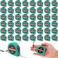 Copkim 50 Pcs 6 FT Mini Tape Measure Retractable Bulk Small Measuring Tape Pocket Size Measurement Tool for Operation Christmas Items Party Favor Gifts Stuffers for Men(Water Green)