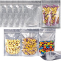 Wisesorb 1 Quart 480 Packs Mylar Bags For Food Storage, 7"x 10" Mylar Bags With Window, Freeze Dried Candy Bags, Reusable Storage Bags For Food, Mylar Food Storage Bags for Long Term Food Storage