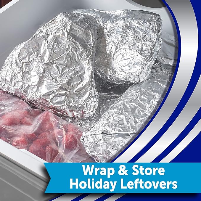 Reynolds Wrap Non-Stick Aluminum Foil Easy Prep, Cook & Clean (50 Sq Ft (Pack of 6)