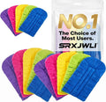 Chenille Duster Replacement Heads Reusable Microfiber Dust Damp Fleece Dusters for Cleaning Washable Refills Hand with Handle Pads Refill Base Exterior Pad Car Multi Surface Tools Home(15pcs)