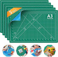 WORKLION Self Healing Cutting Mat - 12 x 18 inch Double Sided 5-layer Gridded Rotary PVC Cutting Board, for Sewing, Quilting, Scrapbooking and Arts & Crafts Projects (5 Pack)