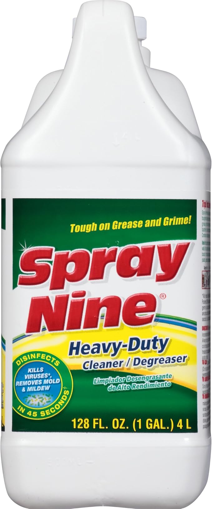 Spray Nine 26801 Heavy Duty Cleaner, Degreaser & Disinfectant for Home, Yard Equipment, Automotive & More - Refill for Spray Bottle 1 Gallon (Pack of 1)