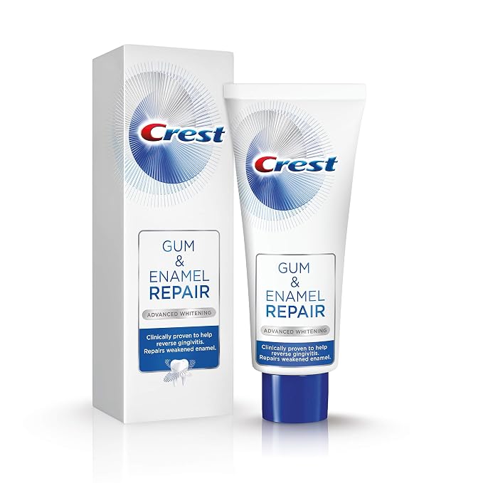 Crest Gum & Enamel Repair Toothpaste, Advanced Whitening, 4.1oz (Pack of 3) ( Packaging May Vary ) | 4.1oz (Pack of 3) ( Packaging May Vary )