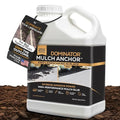 Dominator Mulch Anchor 1 Gallon - Mulch Glue & Gravel Binder, Rock Glue for Landscaping, Pea Gravel & Bark, Strong Stabilizer & Stone Glue Adhesive, Made in the USA