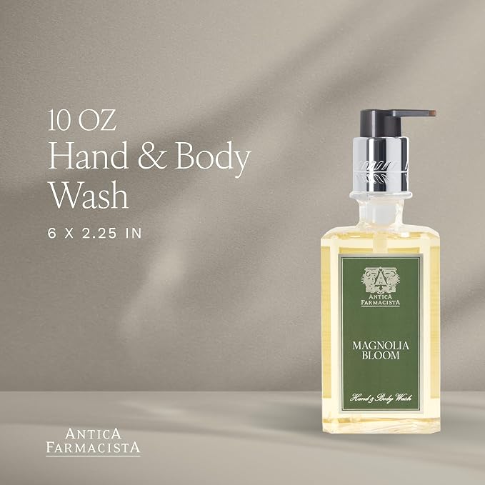 Antica Farmacista Hand & Body Wash - Luxury Nourishing & Hydrating Hand Cleansing Wash - Bath & Body Gift - Magnolia Bloom, 10 fl oz