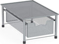 Simple Houseware Stackable Cabinet Basket Drawer Organizer, Silver