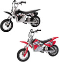 Razor Dirt Rocket Ride On 24V Electric Toy Motocross Motorcycle Dirt Bike, Speeds up to 14 MPH, 1 Black MX400 &1 Red MX350