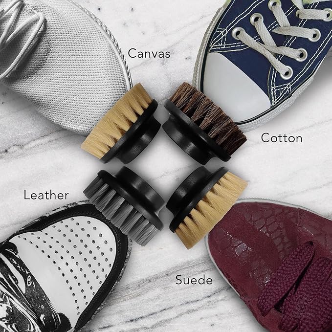 Reviver Handheld Electric Scrub Brush Made for Sneakers with 4 Premium Brushes, Built in Battery, USB-C Rechargeable