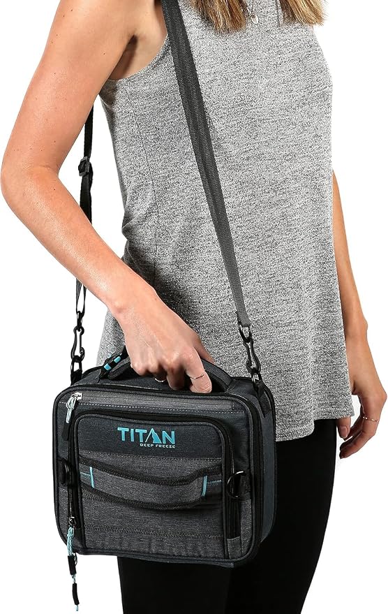 Titan by Artic Zone Deep Freeze Lunch Bag Grey/Blue