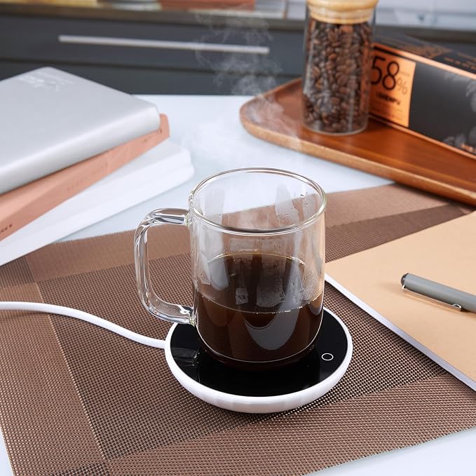 Glass Coffee Mugs, 12 oz iced coffee cups, Clear Tea Cups Set of 6, Glass Mugs with Handles, Glass Cups for Latte, Cappuccino, and Tea
