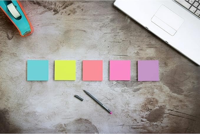 Post-it Super Sticky Notes, Assorted Sizes, 15 Pads, 2X The Sticking Power, Supernova Neons Collection, Neon Colors (Orange, Pink, Blue, Green), Recyclable (4423-15SSMIA), (Pack of 12)