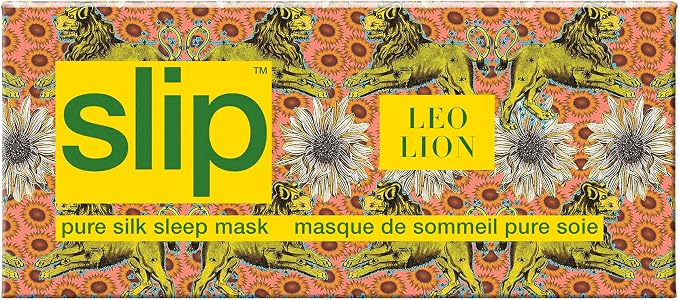 slip Pure Silk Sleep Mask - 100% Pure 22 Momme Mulberry Silk Eye Mask - Comfortable Sleeping Mask with Elastic Band + Filler and Internal Liner, Zodiac Collection: Leo