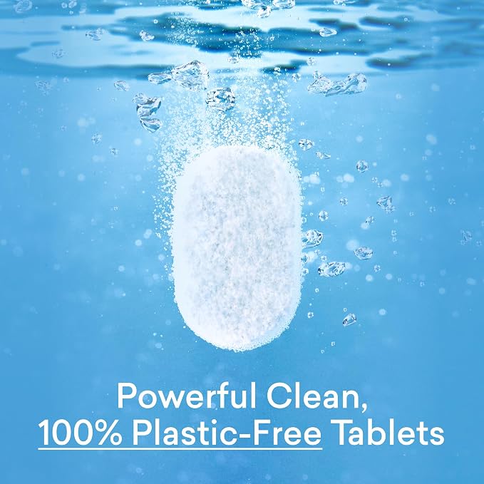 BLUELAND 100% Plastic-Free Dishwasher Detergent Tablets, 60 Count, Lemon Zest Scent, Eco Friendly Dishwashing Pods, Cuts Grease & Stuck on Food, Rinses Clean for Streak-Free Shine