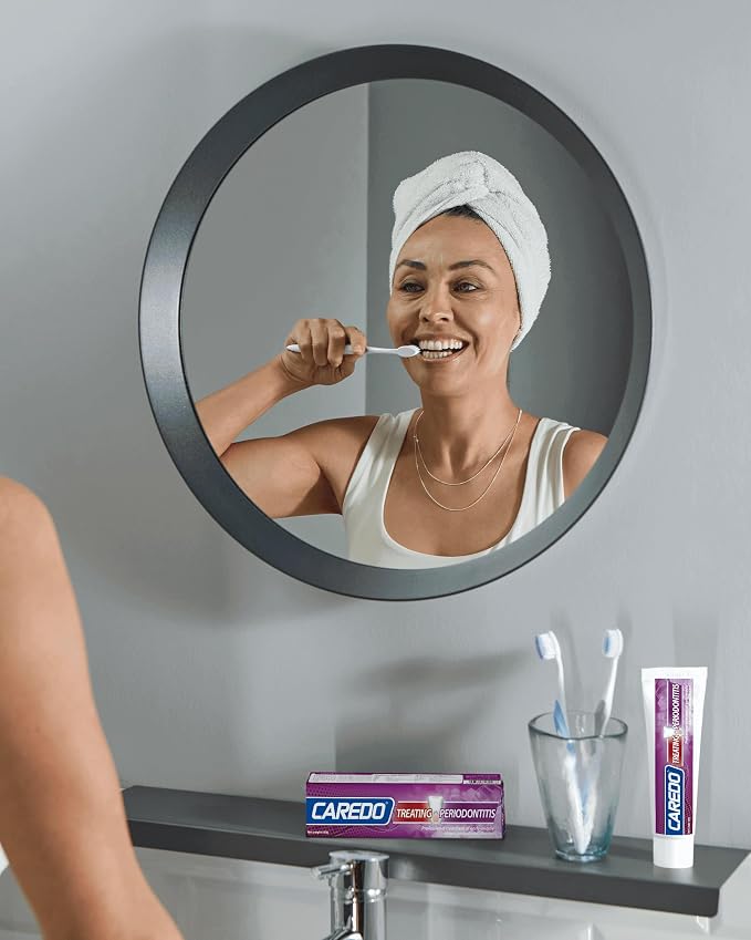 CAREDO Gum Toothpaste for Periodontitis, Gum Repair for Receding Gums, Gum Disease & Gingivitis Treatment, Periodontal Disease Treatment for Gum Health, Gum Disease Repair Bad Breath Toothpaste 3.52OZ