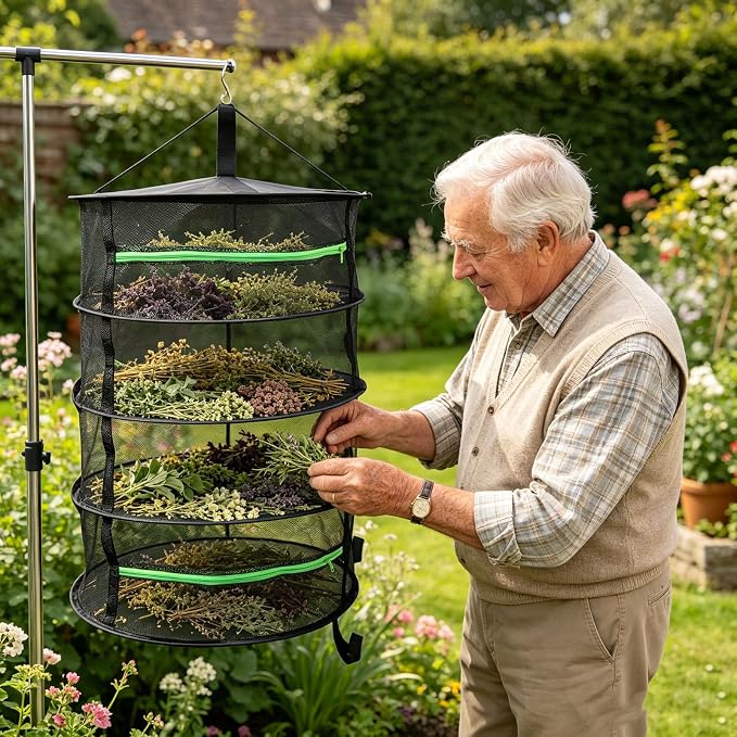 Simple to Open Drying Fabric Bag for Better Ventilation When Storing Foods or Drying Wet Laundry Outdoor Net