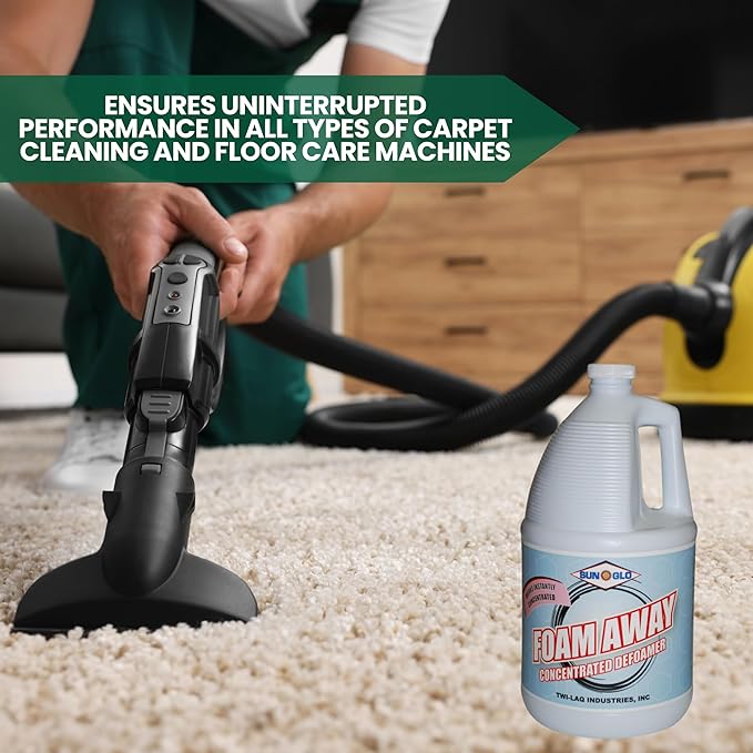 SUN GLO Foam Away - Premium Concentrated Defoamer for All Cleaning Equipment, 4x1 Gallon Case