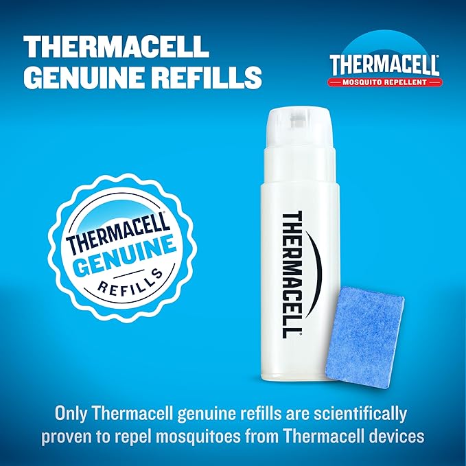 Thermacell Fuel-ZoneGuard Mosquito Repellent Max Life Refill; 15FT Zone of Scientifically Proven Outdoor Protection; Fuel-Powered; Patio Shield; 48-Hr Refill; Bug Spray Alternative; Scent Free