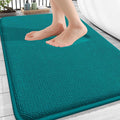 OLANLY Thick Memory Foam Bathroom Rugs 30x20, Absorbent Bath Mat, Deep Lake | Soft Quick Dry Bath Rugs Mats, Non-Slip, Machine Washable Carpet for Bathroom Floor, Tub and Shower, Home Decor Accessories