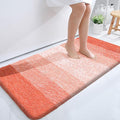 OLANLY Large Bathroom Rugs Mat 40x24, Extra Soft Absorbent Microfiber Bath Rugs, Rubber Backing, Quick Dry, Machine Washable Bath Mats for Bathroom Floor, Tub and Shower, Home Decor Accessories, Coral
