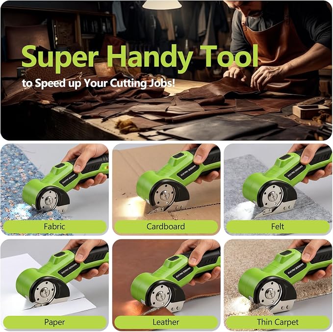 Cardboard Cutter Electric Scissors Tools - Box Cutters Cordless Electric Scissor for Arthritic Hands, Home Apartment Essentials for Cardboard Recycling, Gadget Gifts for Men Women Dad Mom Husband Wife