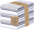 Urban Villa Christmas Dot Check Kitchen Towels Set of 6 20X30 Inches 100% Cotton Highly Absorbent Kitchen Towels Premium Quality Ultra Soft Mitered Corners Towels Black/White