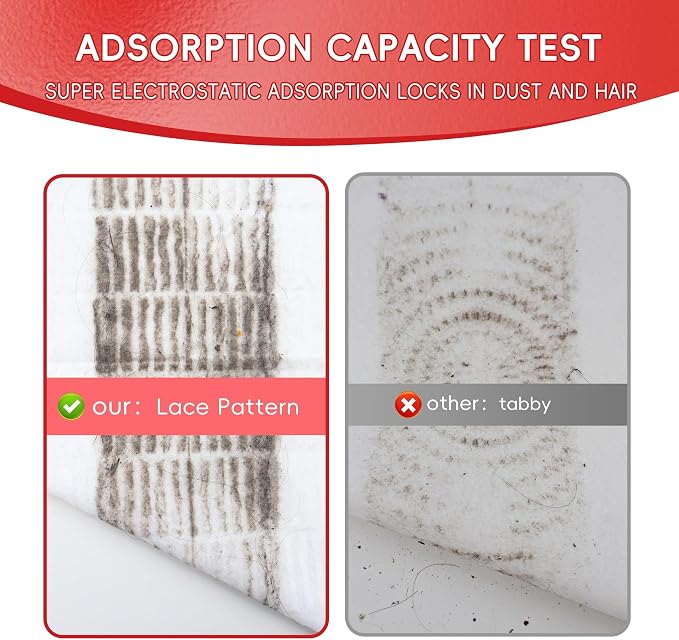 Upgraded Thickened XL Dry Sweeping Cloths - Disposable Mop Refills Compatible with Sweeper | Pet-Friendly for Hardwood Floor Dust & Floor Cleaning(60Count)