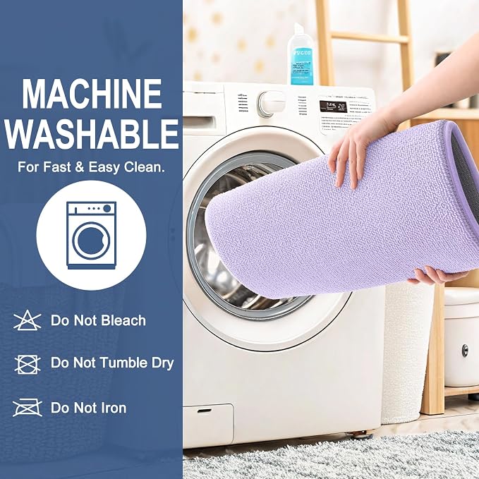 OLANLY Thick Memory Foam Bathroom Rugs 24x20, Absorbent Bath Mat, Lavender | Soft Quick Dry Bath Rugs Mats, Non-Slip, Machine Washable Carpet for Bathroom Floor, Tub and Shower, Home Decor Accessories