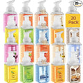 Foaming Hand Soap 20 Pack - Hand Soap with Aloe Vera and Essential Oils - Alcohol-Free Hand Wash in Citrus Blend, Lemon, Orange, Lime, Grapefruit, Black Cherry Fragrances & More, Scented Hand Wash