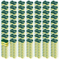 Tanlade 1000 Pcs Individually Wrapped Sponges Kitchen Bulk Non Scratch Scouring Sponges for Dishes Household Cleaning Travel Apartments Hotel Car (Yellow Green)
