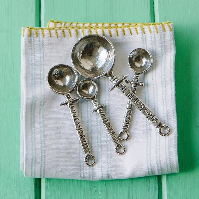 Crosby & Taylor Celtic American Handmade Artisan Pewter Measuring Spoon Set