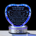 Qianwei Wife Gifts from Husband Unique - Personalized Crystal Heart Gifts for My Wife Who Has Everything - Birthday Anniversary Wedding Valentines Day Present Ideas for Her
