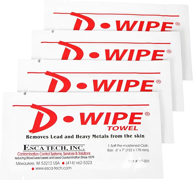 D-Wipe Towels by D-Lead, Dispenser with 100 Individually Wrapped Towels