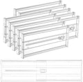 Vtopmart 10 Pack 6" Tall Upgrade Drawer Dividers for Big and Deep Drawer, 12.8"-22.3" Adjustable Expandable Dresser Drawer Organizer, Clear Plastic Separators for Dresser, Baby Supplies, Kitchenware