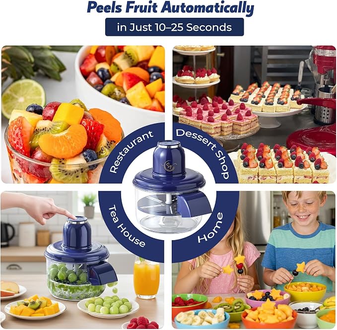 Automatic Grape Peeler Machine, Electric Garlic & Cherry Tomato Skin Remover Tool for Small Fruits (Autamatic Grape Peeler)