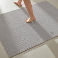 TYUU Large Bathroom Rugs Non Slip Washable Bath Rugs Super Absorbent Bathroom Rug Thin Quick Dry Low Pile Bath Mats, Light Grey 36"x48"