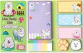 Xqumoi I Just Really Like Samoyed Sticky Notes Set, 550 Sheets, Cute Samoyed Self-Stick Notes Pads Animal Divider Tabs Bundle Writing Memo Pads Page Marker Back to School Office Supplies Small Gift