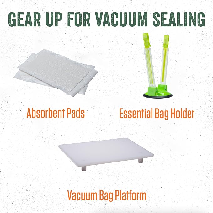 LEM Products MaxVac Gallon Vacuum Sealer Bags, 11" x 16", 100 Count