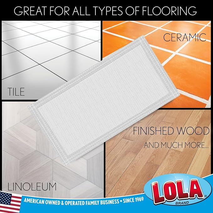 LOLA Wet Jet Refills, 12 Pack, Compatible w/ Swiffer Wet Jet Mop, Disposable Floor Cleaner Pads - Hardwood, Linoleum, Laminate, Marble & Vinyl