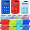 Yunsailing 96 Pcs Pocket Calculators Bulk Mini 8 Digit Handheld Calculator Small Basic Standard Calculator for Students Kids Teachers School Desktop Home Office, 3 Designs (Classic)