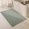 Triohero Large Bathroom Rugs Non Slip Washable Bath Rugs Super Absorbent Bathroom Rug Thin Quick Dry Low Pile Bath Mats, Sage Green 36"x48"