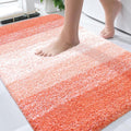 OLANLY Bathroom Rugs Mat 36x24, Extra Soft Absorbent Microfiber Bath Rugs, Rubber Backing, Quick Dry, Machine Washable Bath Mats for Bathroom Floor, Tub and Shower, Home Decor Accessories, Coral