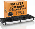 TrailScrubber RV Step Covers for RV Steps & Trailer Stairs | Bristle Boot Brush Scrubber Cleans Dirt, Mud & Snow from Shoes | Non-Slip Boot Cleaner for Camper Step Covers