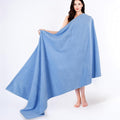 Cotton Paradise 100% Cotton Turkish Towel, Soft Absorbent Quick Dry, 40x80 Oversized Bath Sheet Towel, Sky Blue