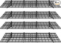 FLEXIMOUNTS 4-Pack 2x6ft 24-inch-by-72-inch Wall Shelf Garage Storage Rack Floating Shelves, Black, Classic Series