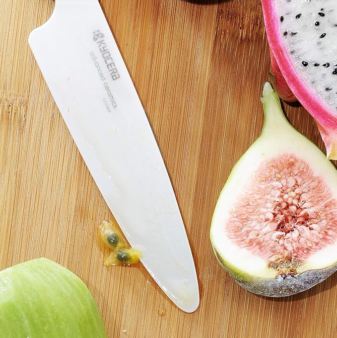 KYOCERA Revolution 4.5" Ceramic Utility Knife – Ultra-Sharp Japanese Blade | KYOCERA Revolution 4.5-Inch Utility Knife: Ultra-Sharp Japanese Zirconia Blade for Precise Cutting of Fruits and Vegetables