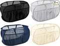 4 Pack Collapsible Laundry Baskets, Upgrade Pop Up Laundry Hamper with Convenient Bags, Foldable Laundry Basket Mesh Light Weight, Easy to Carry Clothes Hampers for Laundry, Dorm, Toys, Travel
